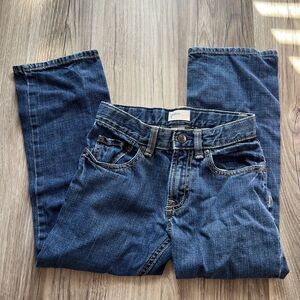 Gap Kids Boys Dark Rinse Blue Straight Fit Jeans – Size 7
